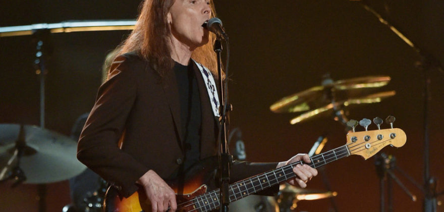 LOS ANGELES, CA - FEBRUARY 15: Musician Timothy B. Schmit performs onstage during The 58th GRAMMY Awards at Staples Center on February 15, 2016 in Los Angeles, California. (Photo by Kevork Djansezian/Getty Images)